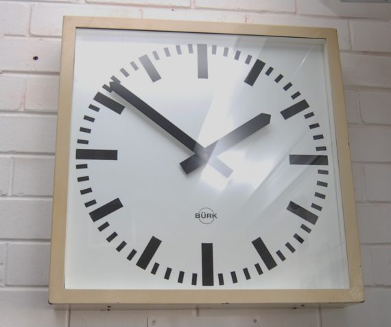 Industrial wall clock