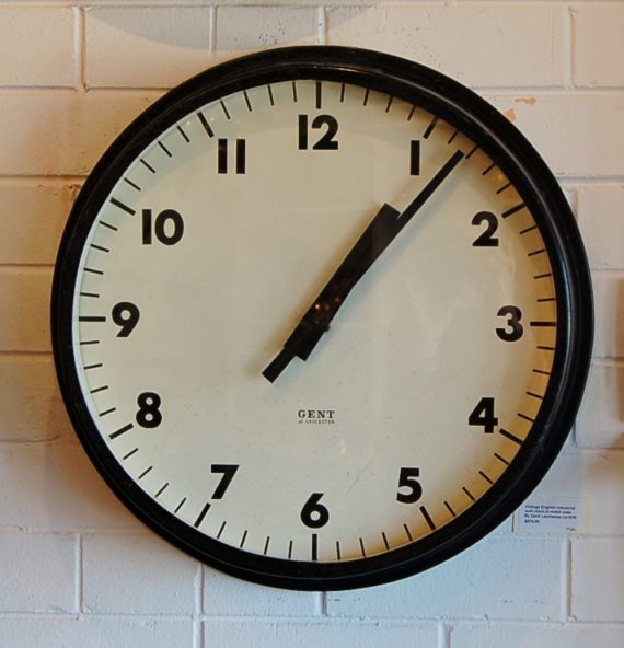 English industrial clock
