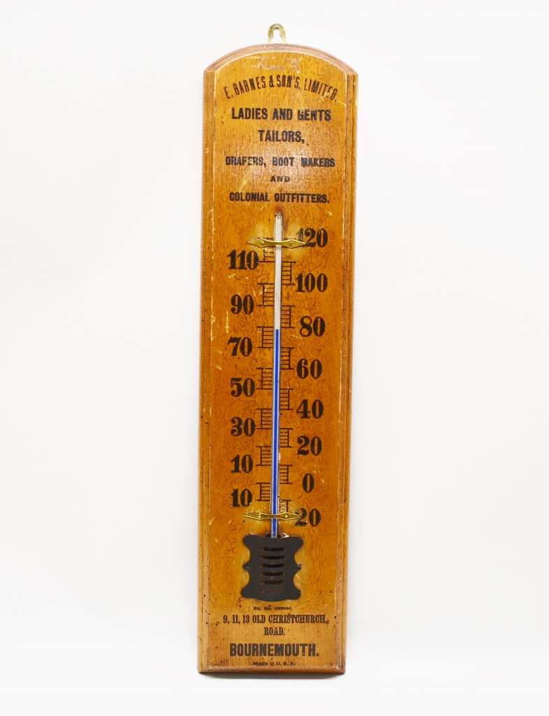 Antique Thermo-vane Flag Desk Thermometer Schaeffer & Budenberg