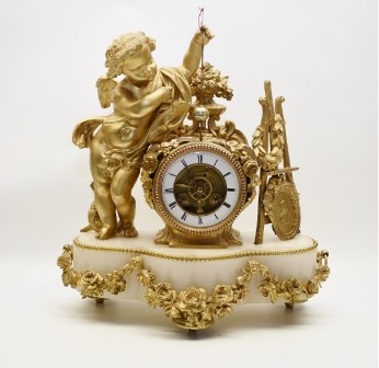 Gold Antique Clock